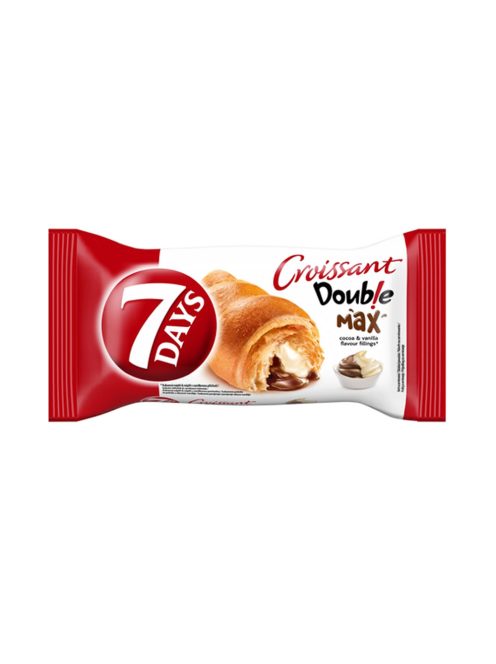 7Days double croissant cu cacao-vanilie - 80g
