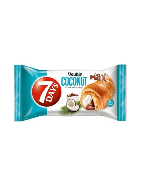 7Days double croissant cu cacao-cocos - 80g