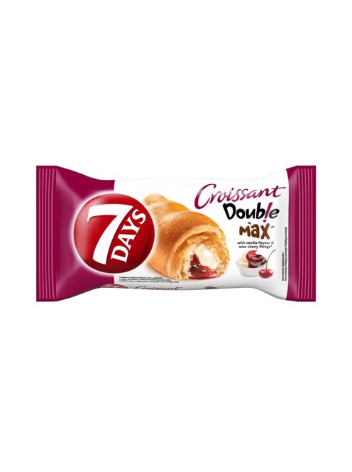 7Days double croissant double cu cireșe-vanilie - 80g