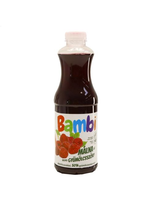 Bambi light sirop de fructe cu aromă de zmeură - 1000ml