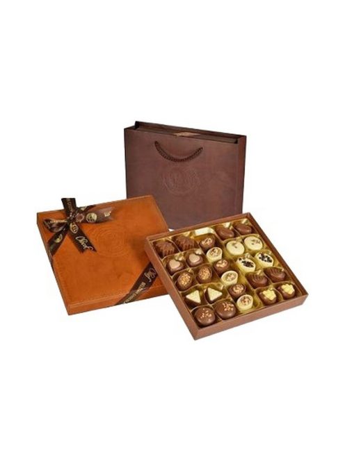 Bolci praline asortate în cutie negru-auriu - 250g