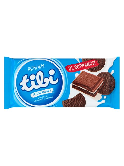 Tibi ciocolată cu lapte cremă caramel biscuiți - 100g