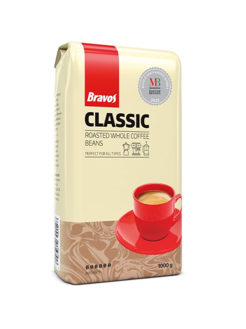 Bravos cafea boabe clasice 100% robusta - 1000g