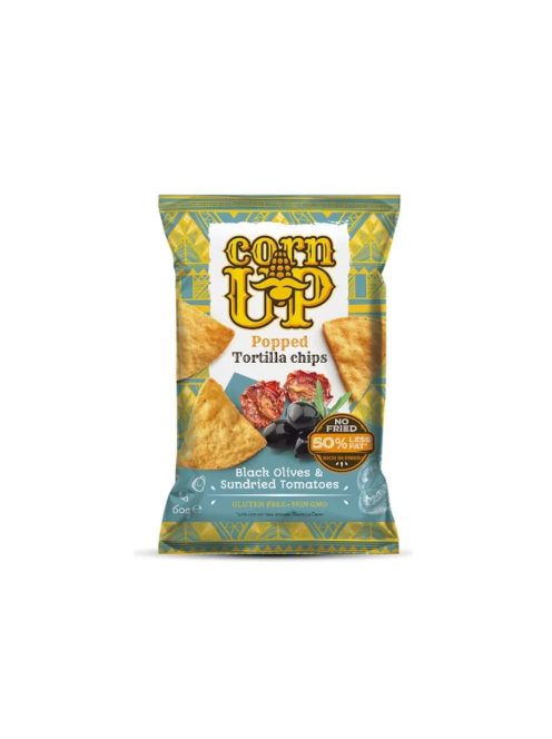 Corn Up chipsuri tortilla cu aromă de măsline și roșii - 60g