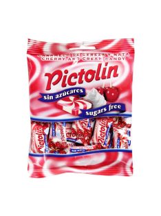   PICTOLIN Bomboane fără zahăr cu aromă de cremă de cireșe - 65g
