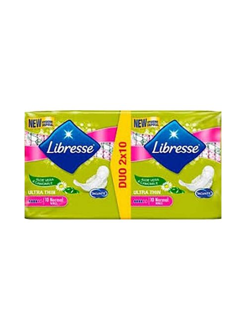 Libresse absorbante Aloe & Camomile Ultra Wings Normal DUO - 2x10 buc