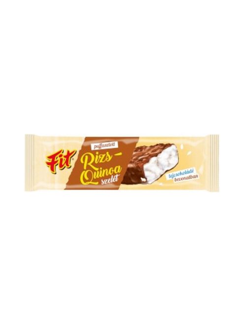 Fit batoane cu quinoa și orez umflat înmuiate în ciocolată cu lapte - 18 g