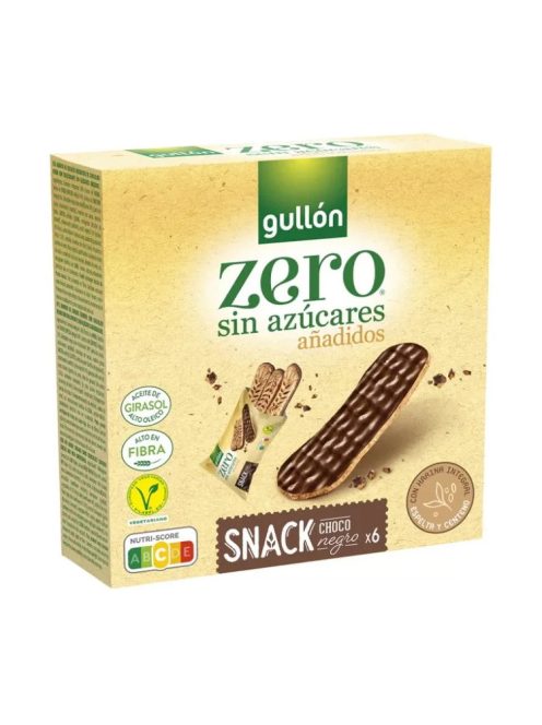 GULLON Snack zero tabletă de ciocolată neagră (6x25g) - 150g