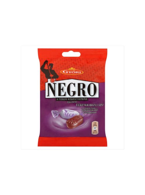 Győri Negro bomboane tari fără umplutură, coacăze negre - 79 g