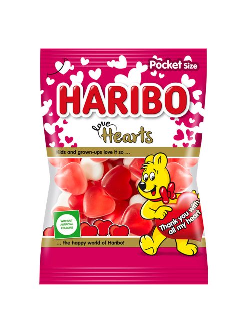 Haribo inimi de dragoste gumă de mestecat - 100 g