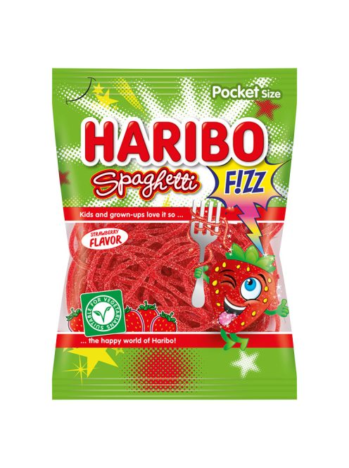 Haribo gummi zahăr spaghete căpșuni - 75 g
