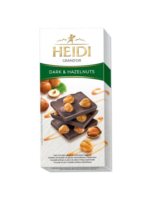 Heidi ciocolată neagră cu alune întregi - 100g