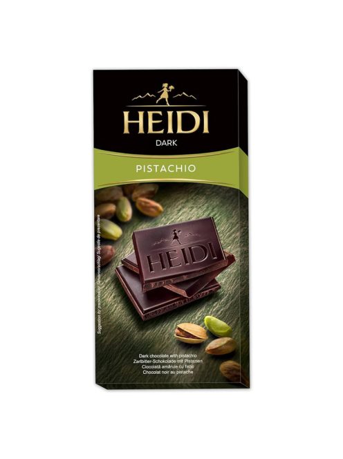 Heidi ciocolată neagră cu fistic - 80g