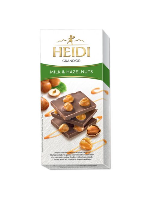 Heidi  ciocolată cu lapte cu alune întregi - 100g