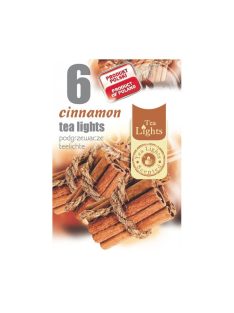 Lumânări de ceai aromat scorțișoară - 6buc