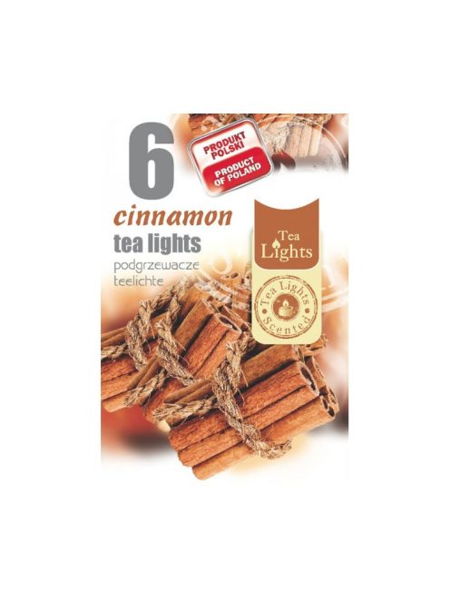 Lumânări de ceai aromat scorțișoară - 6buc