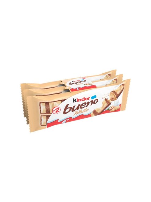 Kinder Bueno Pachet de 3 napolitane cu înveliș de ciocolată albă T(2x3)