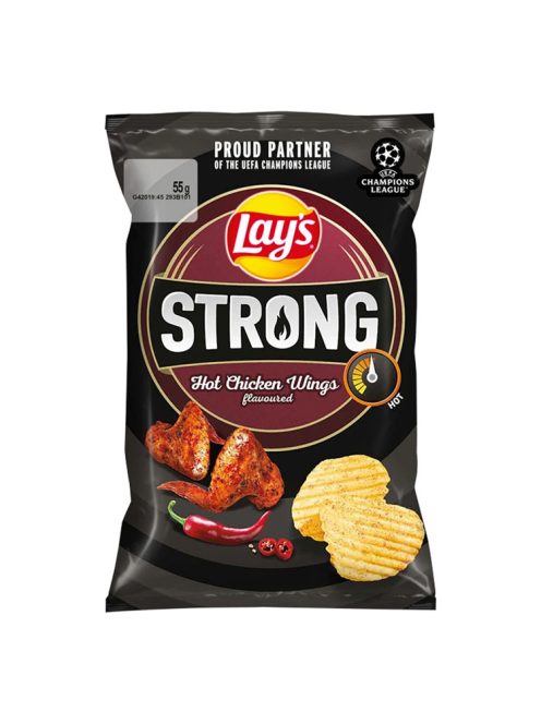 Lays strong chipsuri cu aripioare de pui picante - 55g