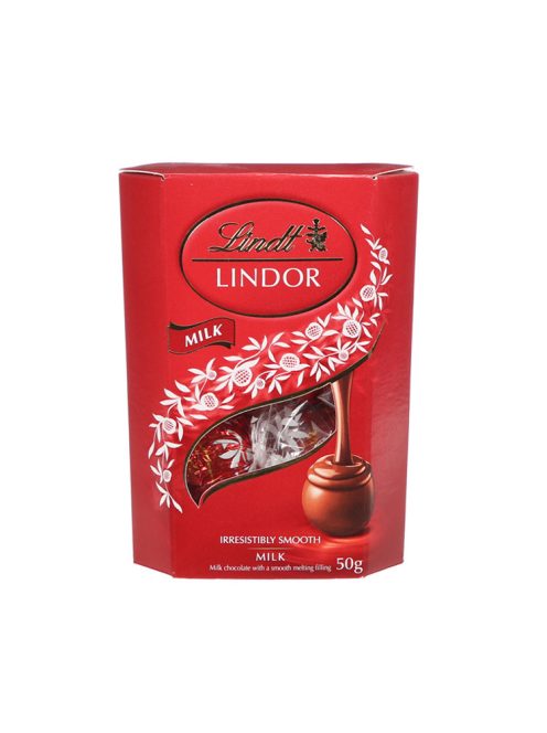 Lindor bile de ciocolată cu lapte în cutie cadou - 50g