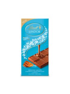 Lindt Lindor Caramel sărat ciocolată cu lapte - 100g