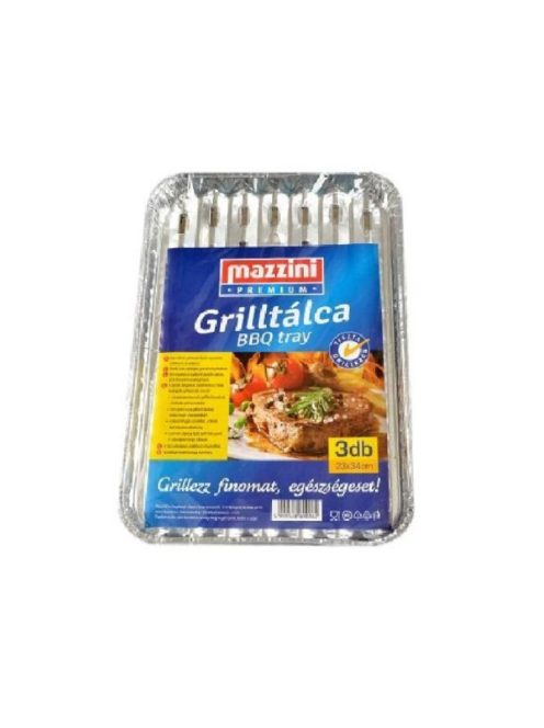 Mazzini tavă cu grill pentru grătar - 3buc