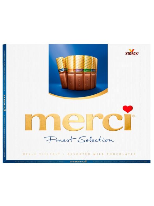 Merci praline asortate  4 arome în cutie albastră - 250g