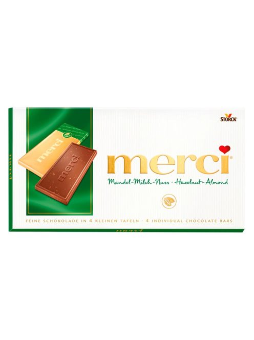 Merci ciocolată cu migdale și nuci - 100g