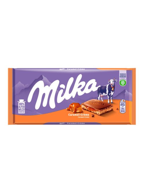 Milka alb ciocolată de caramel - 100g