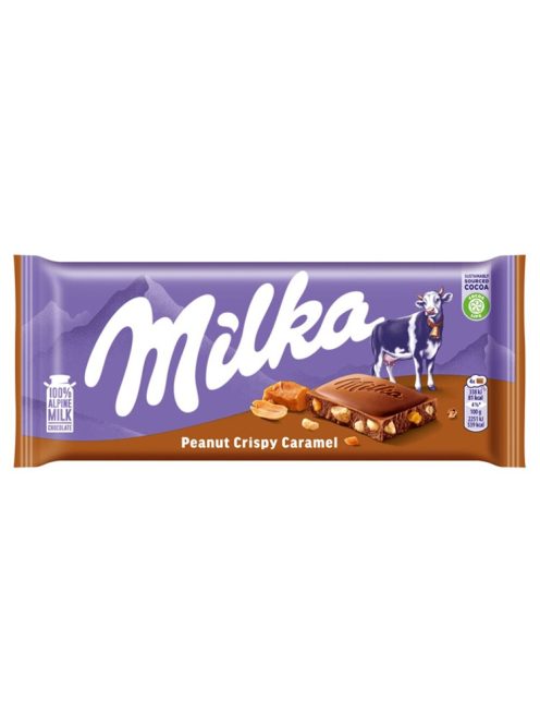 Milka ciocolată crocante cu arahide - 90g