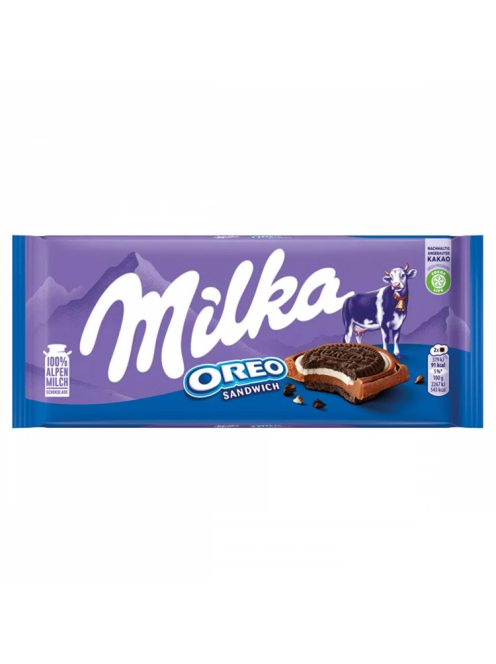 Milka ciocolată oreo sandwich - 92g