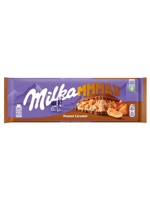 Milka ciocolată mare de caramel cu arahide - 276g