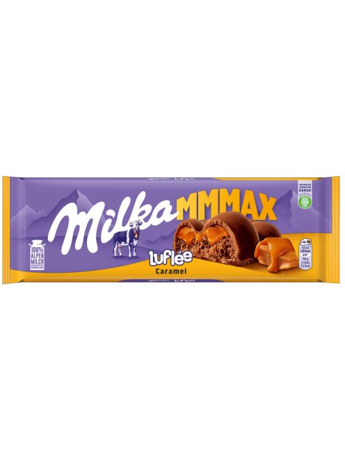 Milka ciocolată luflee caramel - 250g