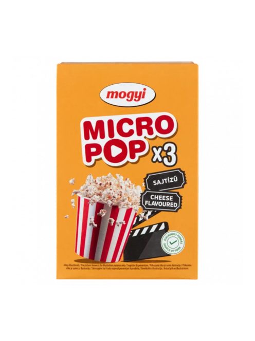 Mogyi micro pop popcorn brânză 3x100g - 300g