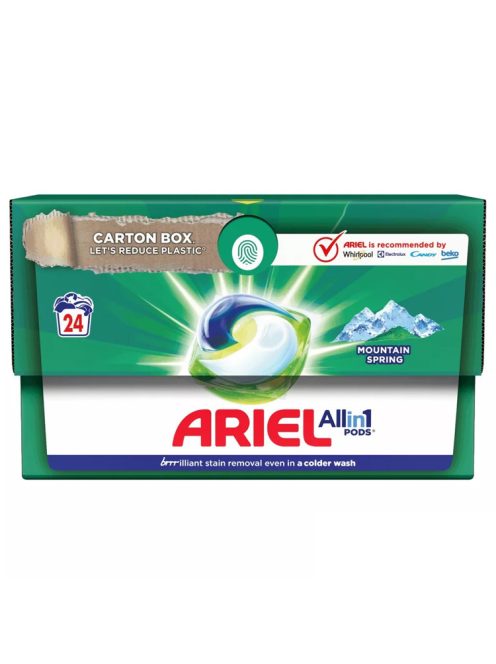 Ariel detergent capsule Mountain Spring - 24 bucăți