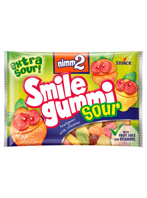 Nimm2 Smilegunni gumă acră cu vitamine - 100 g