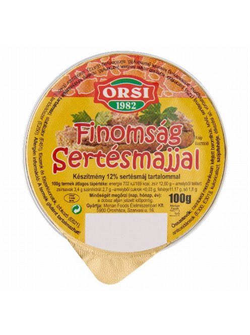 Orsi carne presată cu ficat de porc - 100 g