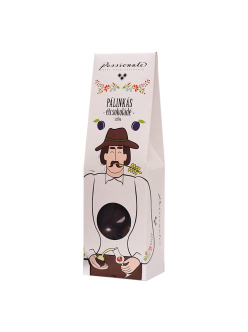 Passionate praline asortate din ciocolată neagră cu pălincă- 80g