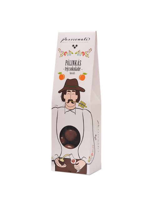 Passionate praline asortate cu ciocolată cu lapte cu piersici - 80g