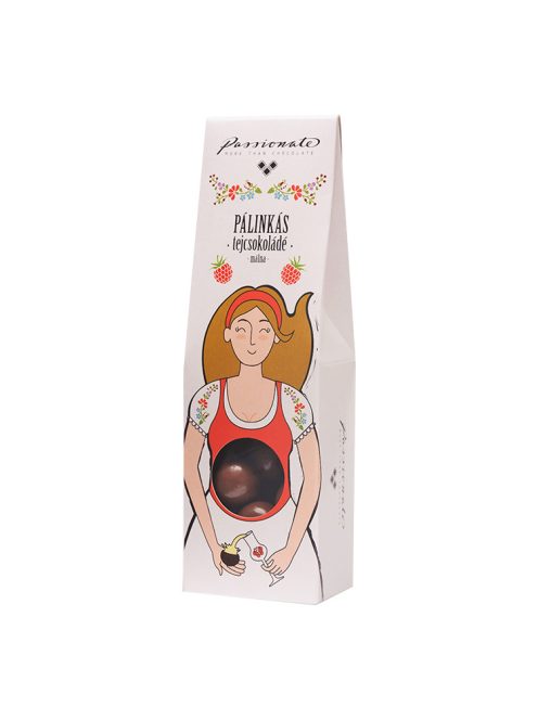 Passionate praline asortate cu ciocolată cu lapte cu vișine în lichior - 80g