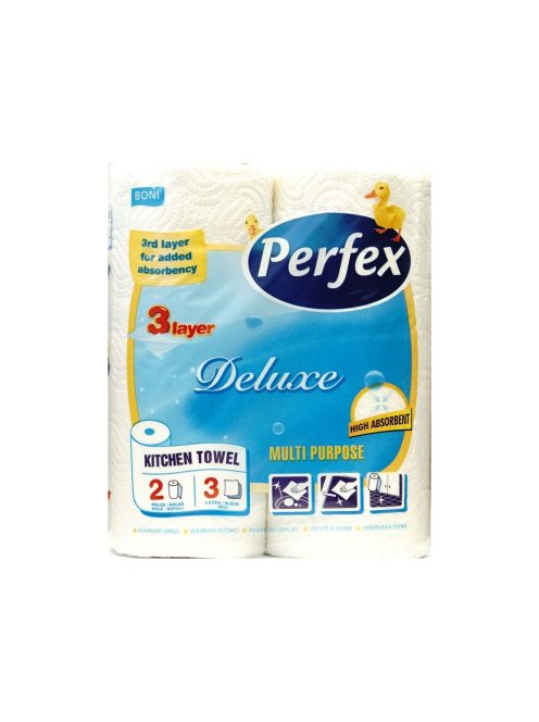 Perfex Deluxe prosoape hârtie rolă cu 3 straturi - 2 role