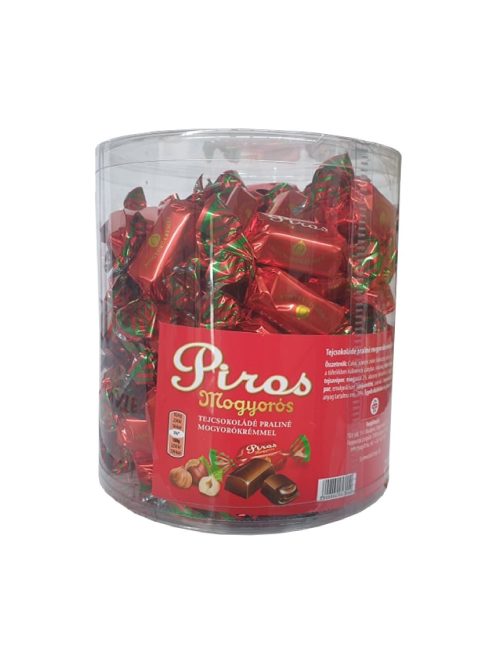” Piros” praline asortate cu ciocolată cu lapte și alune