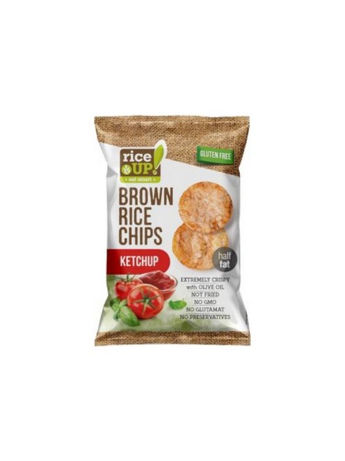 Rice Up chipsuri din orez cu aromă de ketchup - 60g