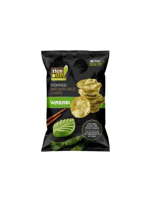 Rice Up chipsuri din orez cu aromă de wasabi - 60g