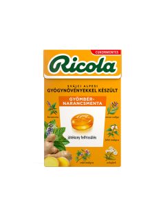   Ricola bomboane cu aromă de ghimbir, portocale și mentă - 40 g
