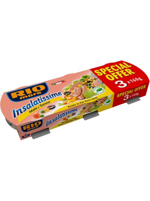 Rio Mare Insalatissime salată de pește ton cu porumb 3x160g