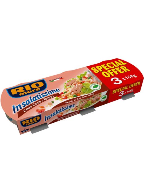 Rio Mare Insalatissime Salată de pește ton cu cușcuș- 480 g (3x160 g)