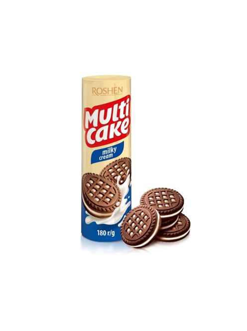 Roshen Multicake Biscuiți umpluți cu cremă de lapte - 180g