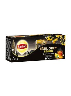 Lipton ceai earl grey lemon black tea 25 plicuri - 50g