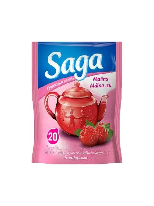 Saga ceai de fructe cu aromă de zmeură - 20 filtru - 34g
