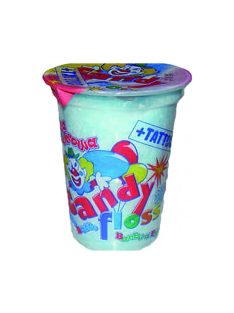 Vată de zahăr + tatuaj autocolant tutti frutti - 20 g